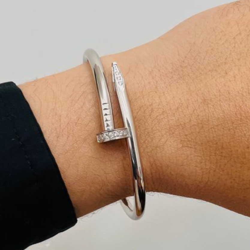 ARMBAND ELEGANCE NAIL DELUXE SILVER