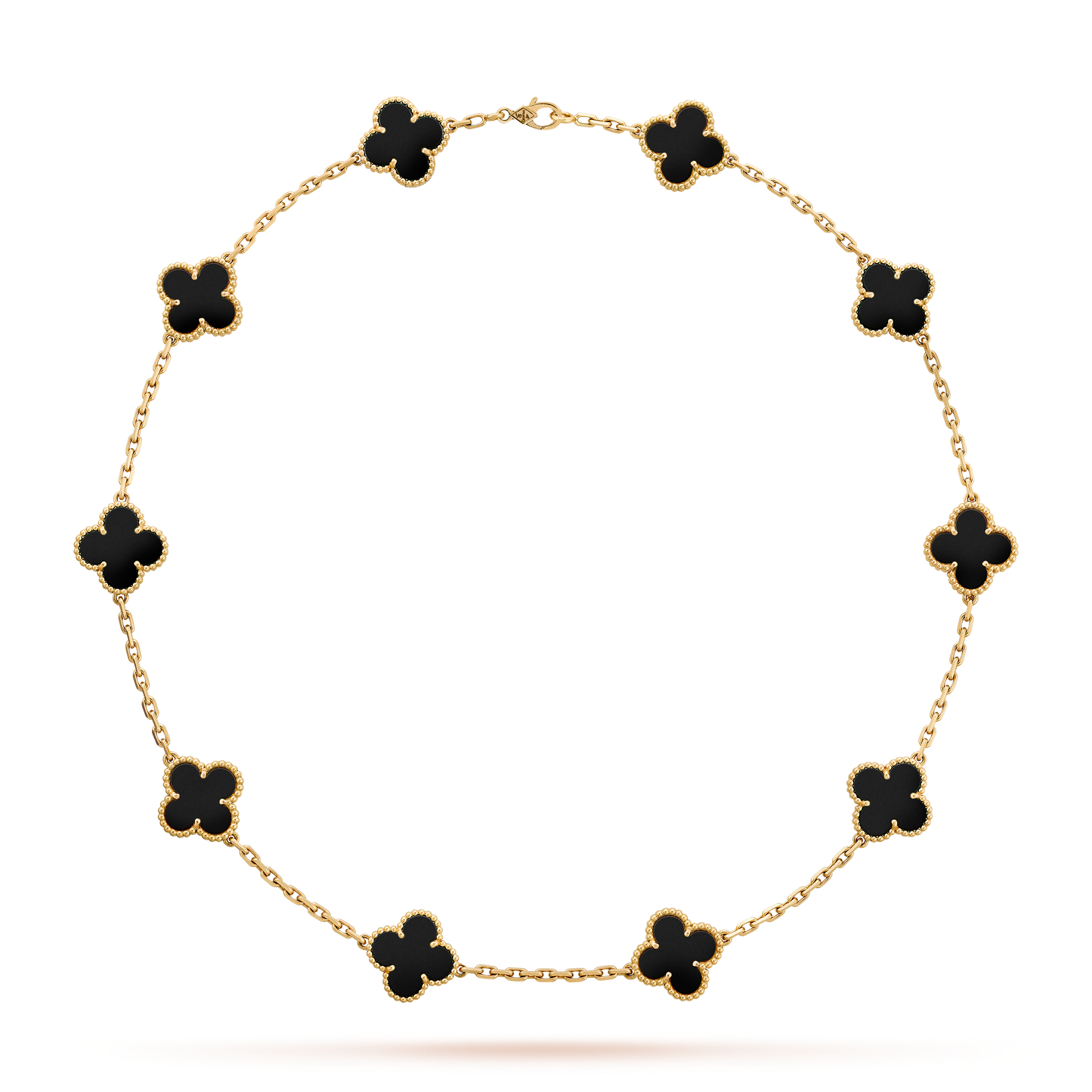 HALSKETTE KLEEBLATT 10 DESIGN | SCHWARZ