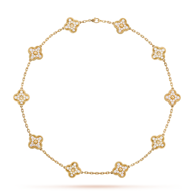 HALSKETTE KLEEBLATT 10 DESIGN | GULD