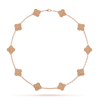 HALSKETTE KLEEBLATT 10 DESIGN | ROSÉGULD