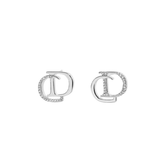 CD Diamant Öronringe Silver
