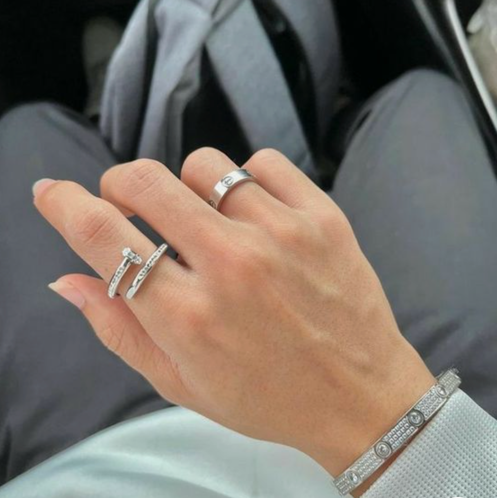 NAGLERING DELUXE | SILBER