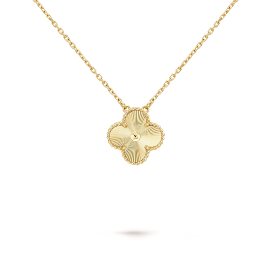 KLEEBLATT HALSKETTE | GULD